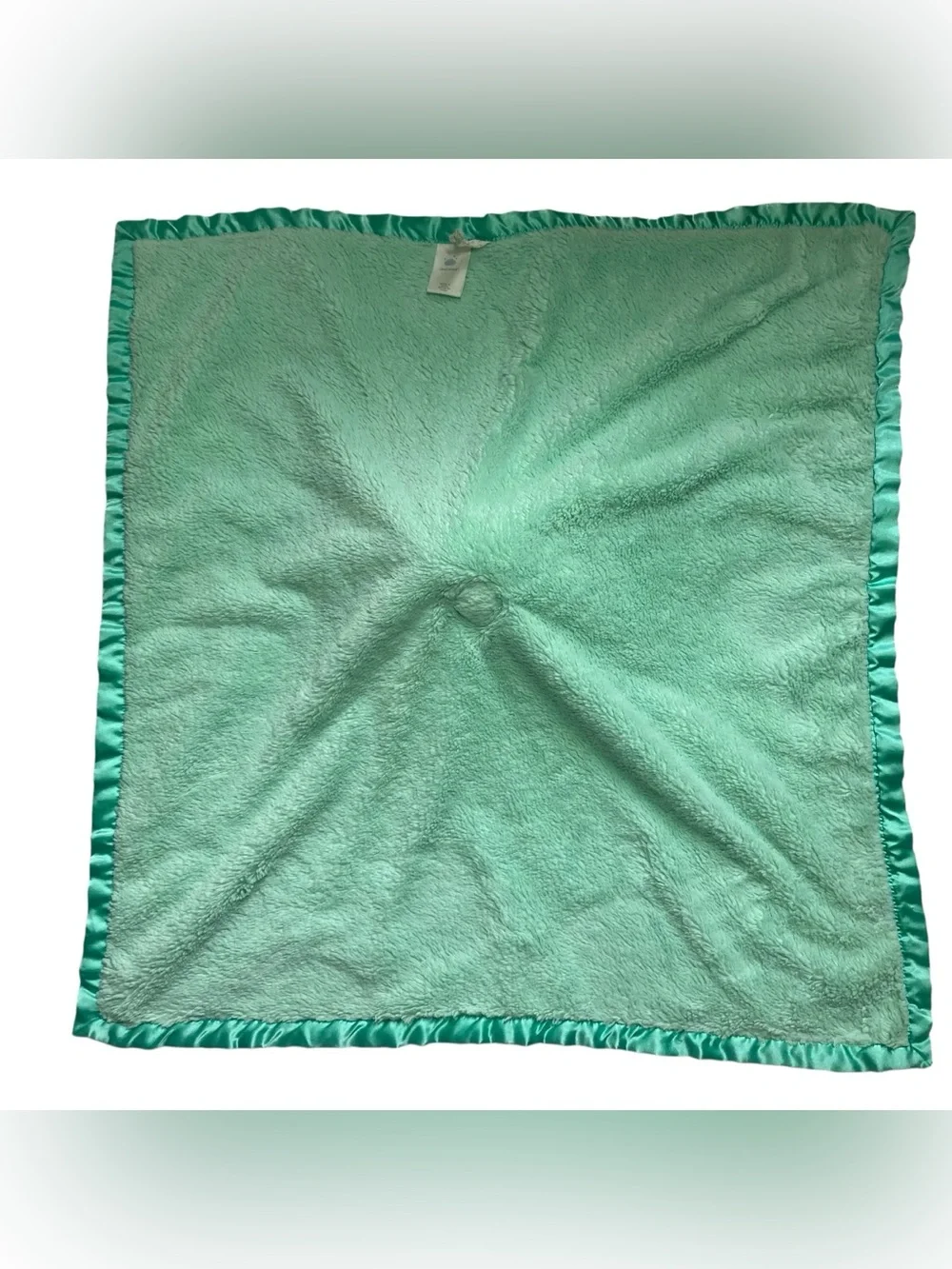 Cloud Island Elephant Lovey Security Blanket Large Mint Green White 2017.